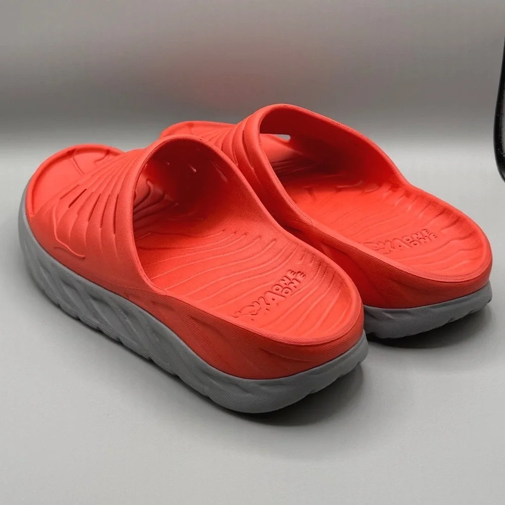 Hoka One One Ora Recovery Slide 2 Dragon Fire Orange Grey Mens 11 1099673